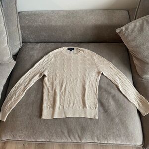 Brooks Brothers Linen Cable Knit Sweater